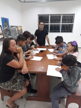Oficina realizada em Anchieta (Foto: Divulgação)