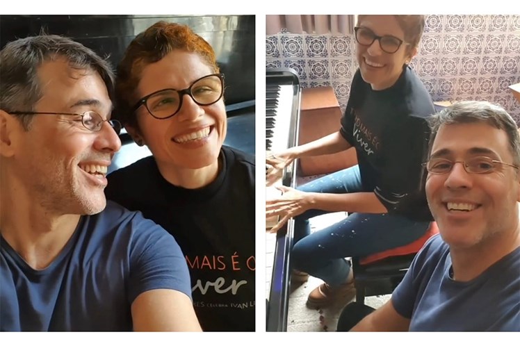 Ananda e Cláudio Lins, filho de Ivan Lins, se conheceram no meio do teatro musical, no Rio de Janeiro.
