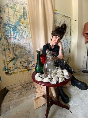 A artista visual Bárbara Carnielli apresentou os resultados de sua primeira residência internacional, realizada em Lisboa, Portugal.