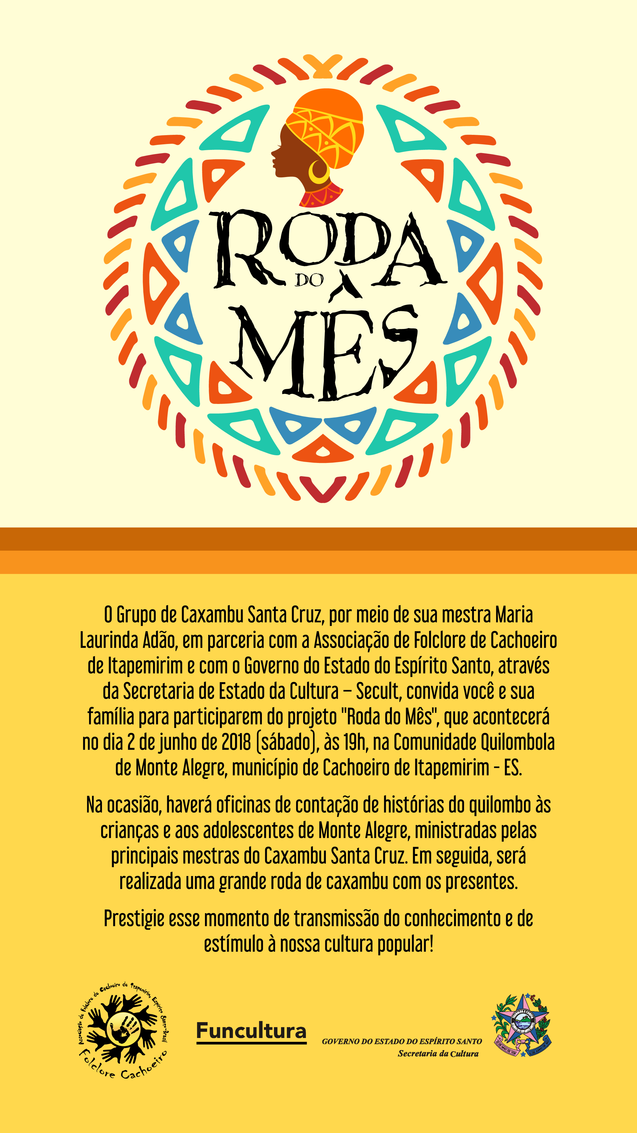 Convite Roda do Mês