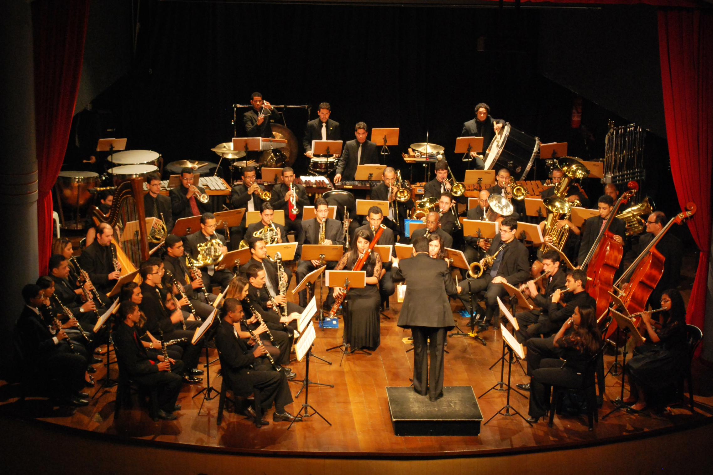 A Banda Sinfônica da Fames abre a programação com repertório acessível ao público surdo (Foto: Divulgação)
