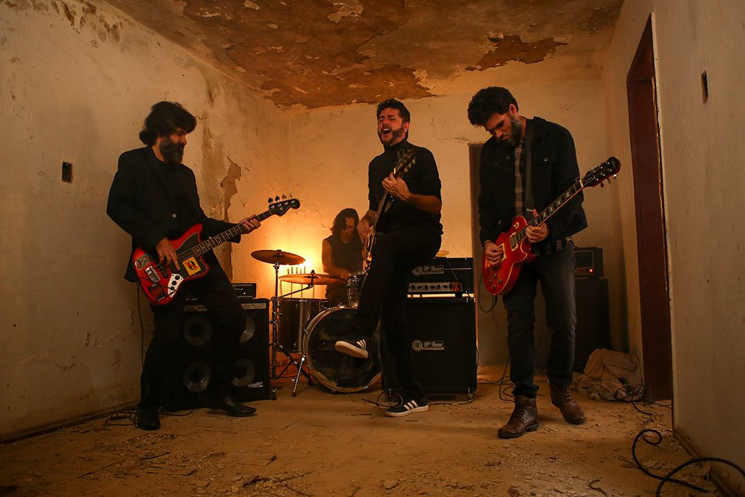 Gravação do videoclipe Resvalo - Banda Estado de Sítio Fotos Vítor Santos