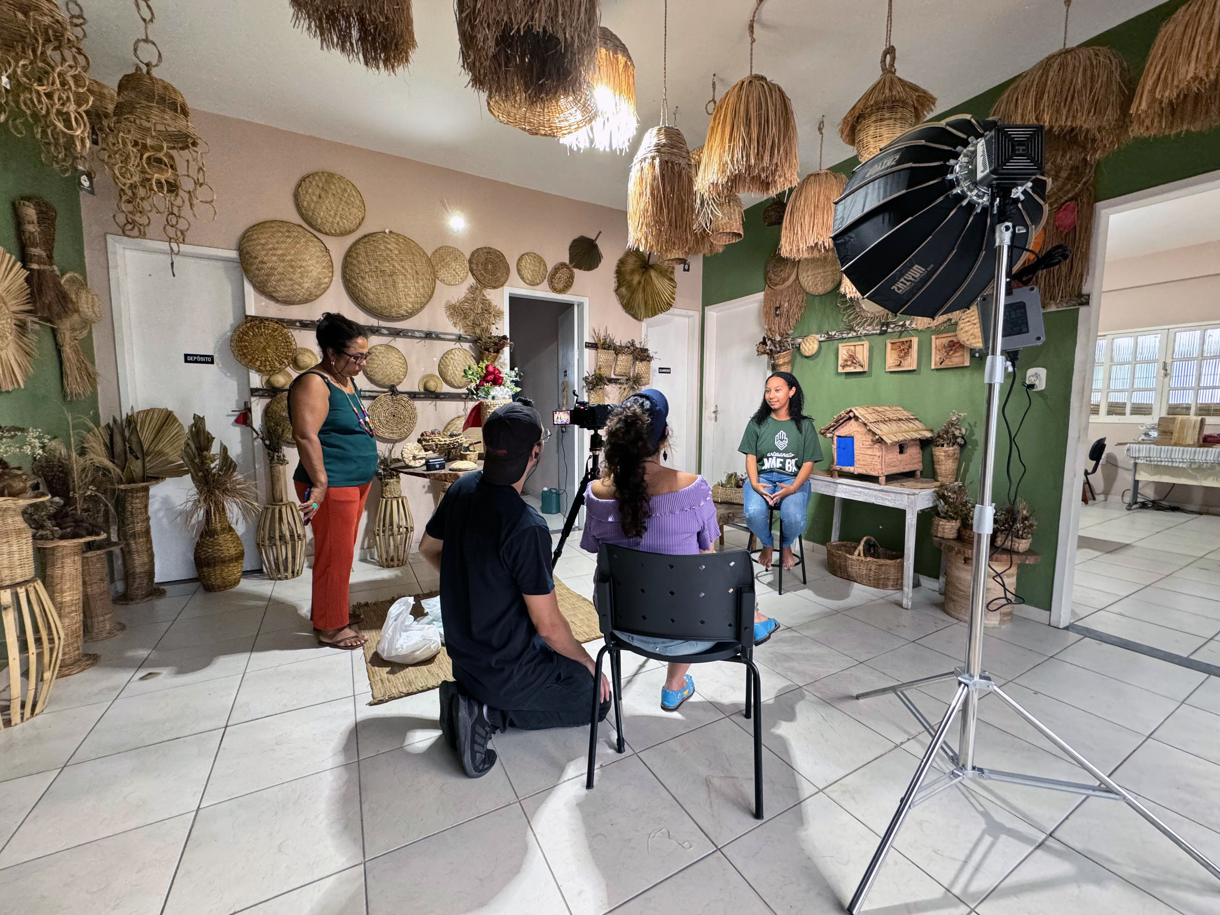 Filmagem na Associação