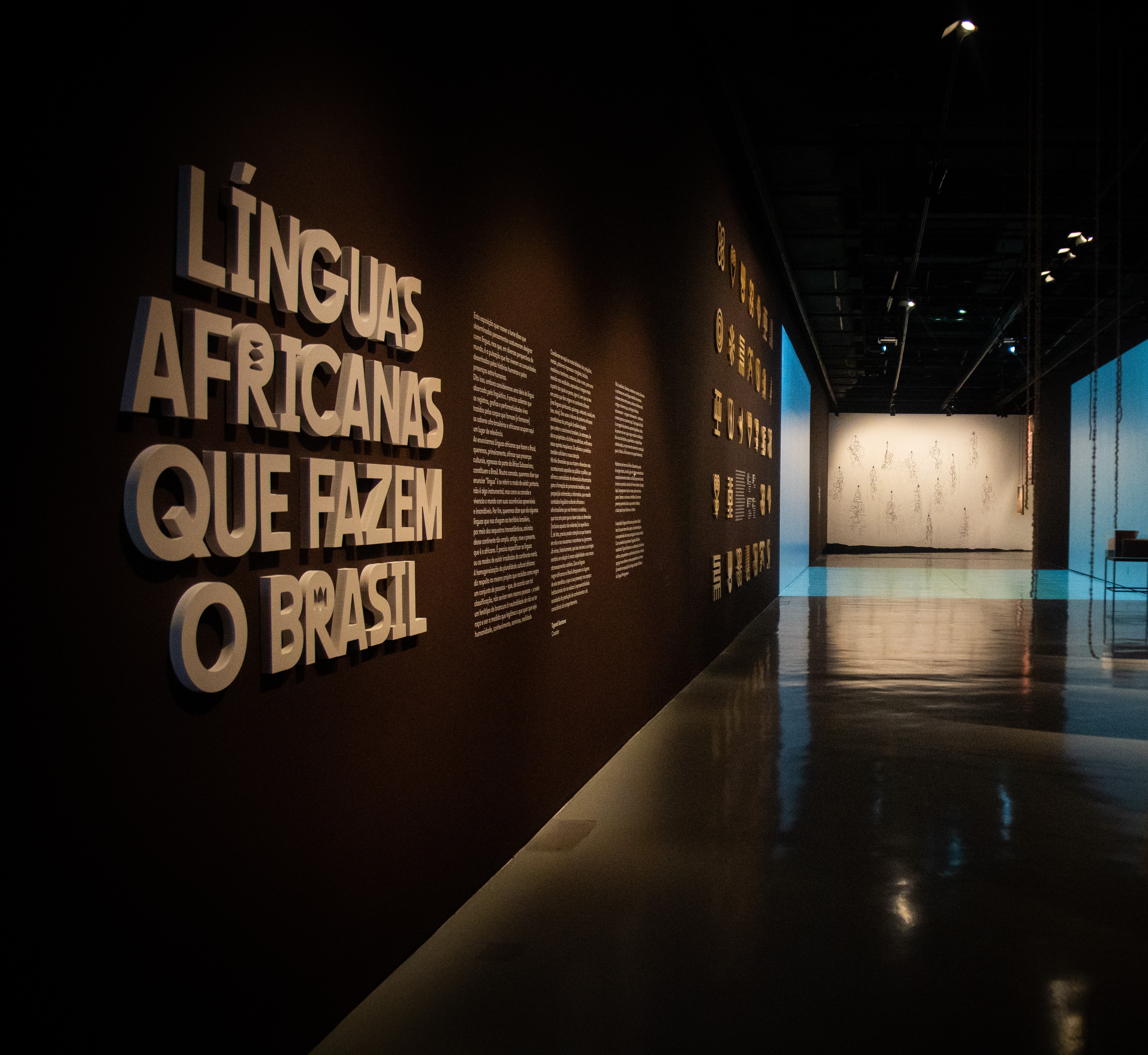 Línguas africanas que fazem o Brasil -  no Museu da Língua Portuguesa - Crédito Guilherme Sai